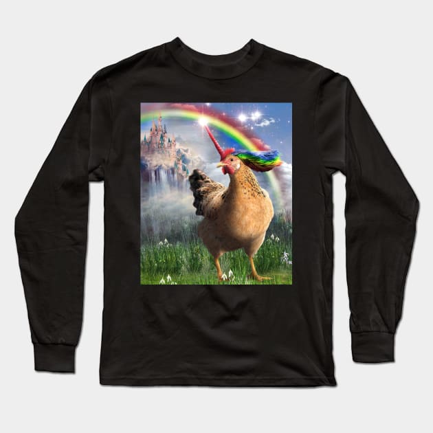 Chickicorn Long Sleeve T-Shirt by Random Galaxy